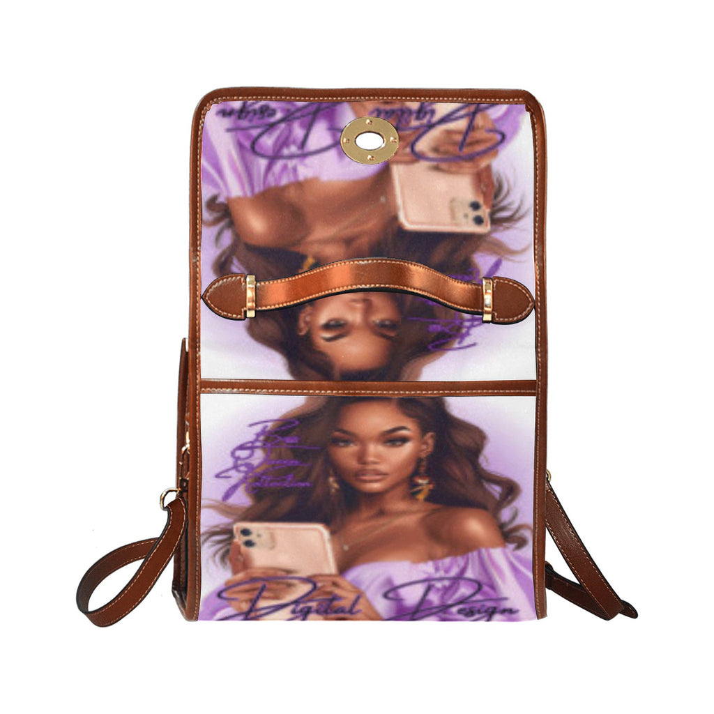 Waterproof Canvas Bag-Brown (All Over Print)