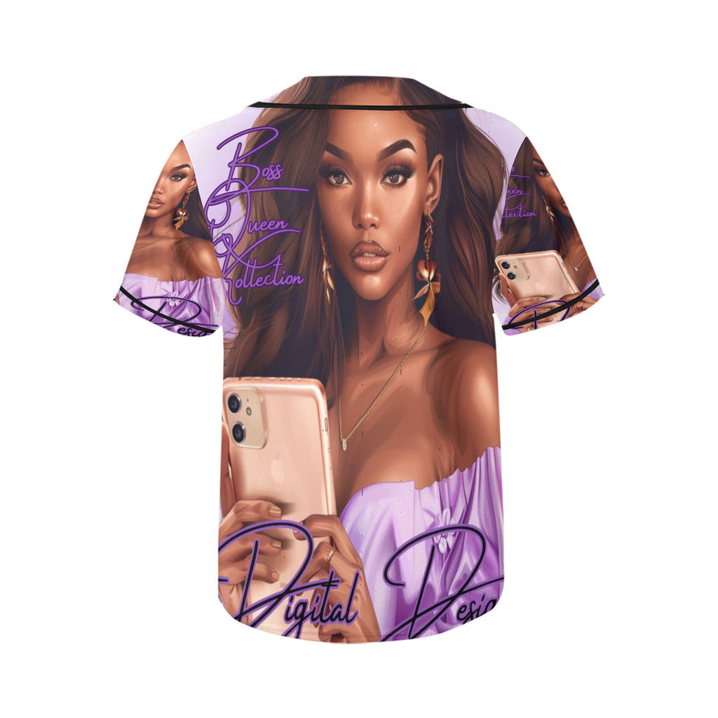 All Over Print Baseball Jersey for Women