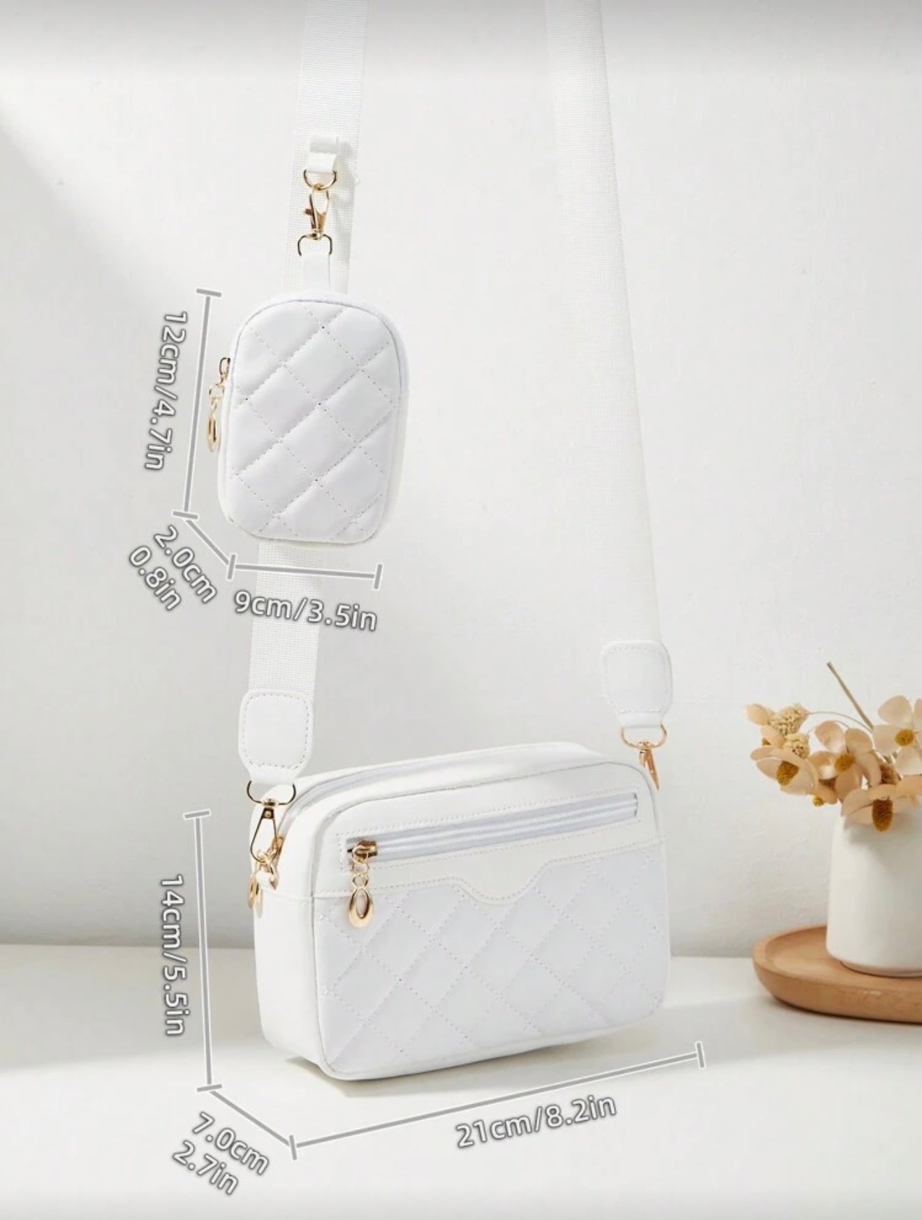 Women's Small Square Crossbody Bag & Coin Purse