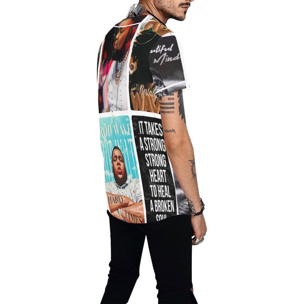 All Over Print Baseball Jersey for Men