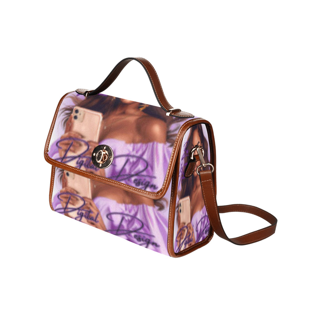 Waterproof Canvas Bag-Brown (All Over Print)