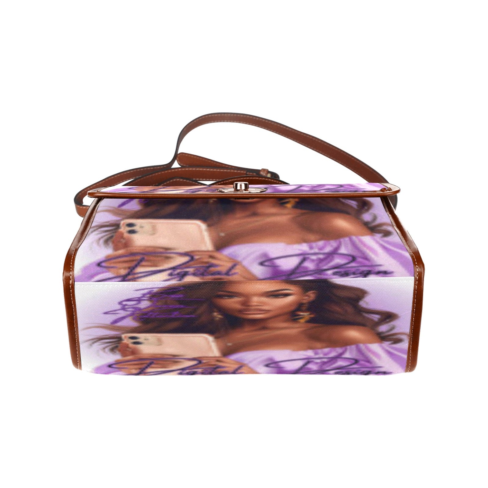 Waterproof Canvas Bag-Brown (All Over Print)