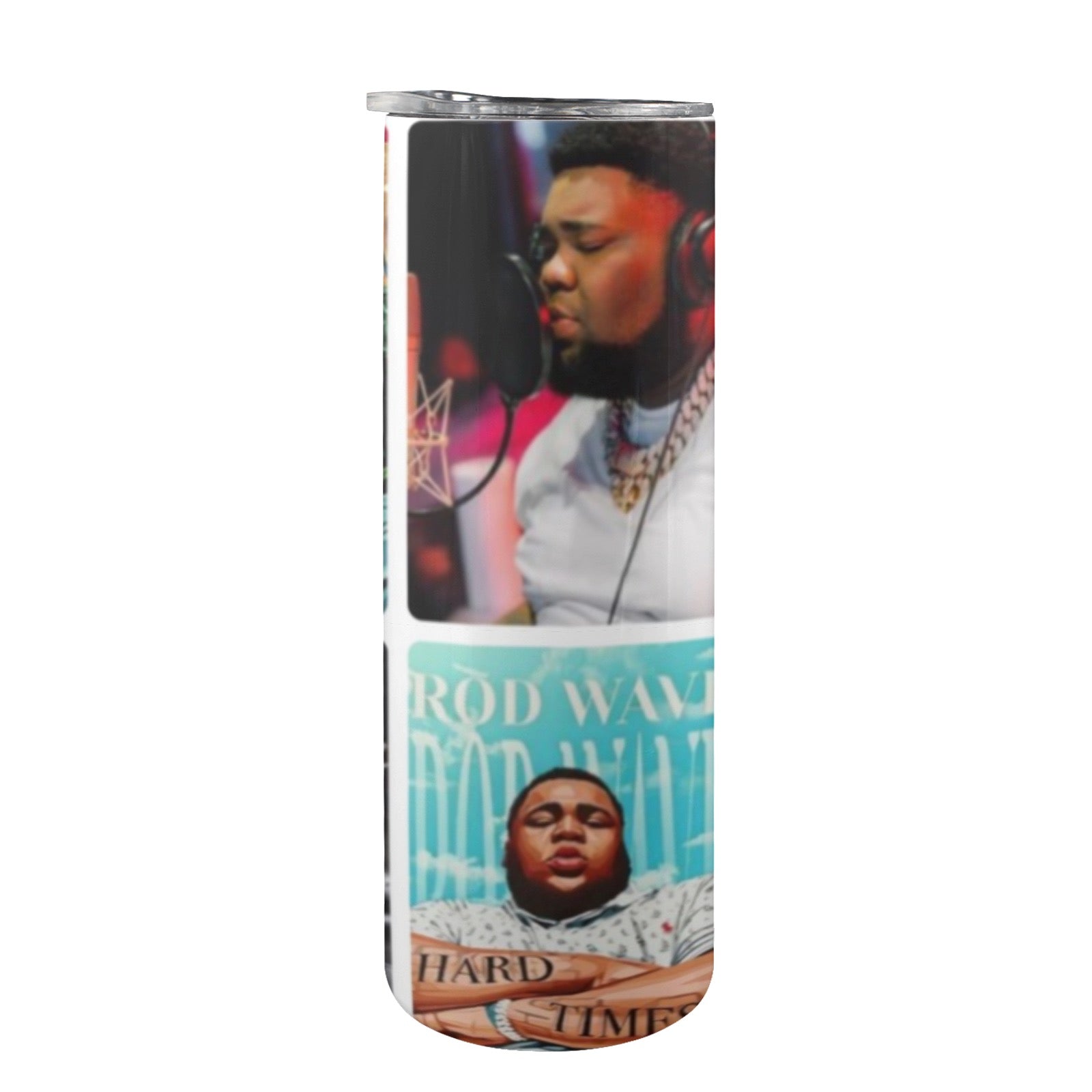 Rod Wave 20oz Tall Skinny Tumbler with Lid and Straw